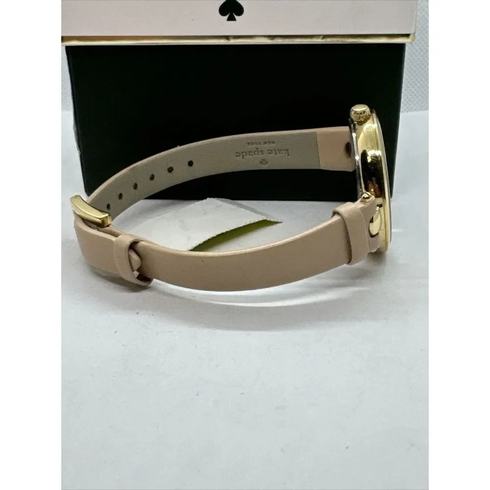 Kate Spade Holland KSW1281 Women's Pink Leather Strap Analog Dial Watch JNA136